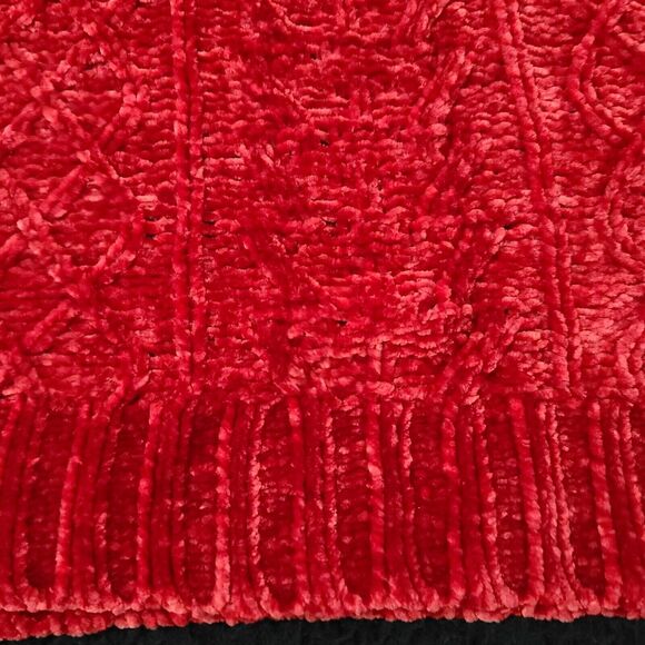 Gibson Latimer Womens Sweater Red Size S Polyester Long Sleeve Cold Shoulder - Picture 12 of 12